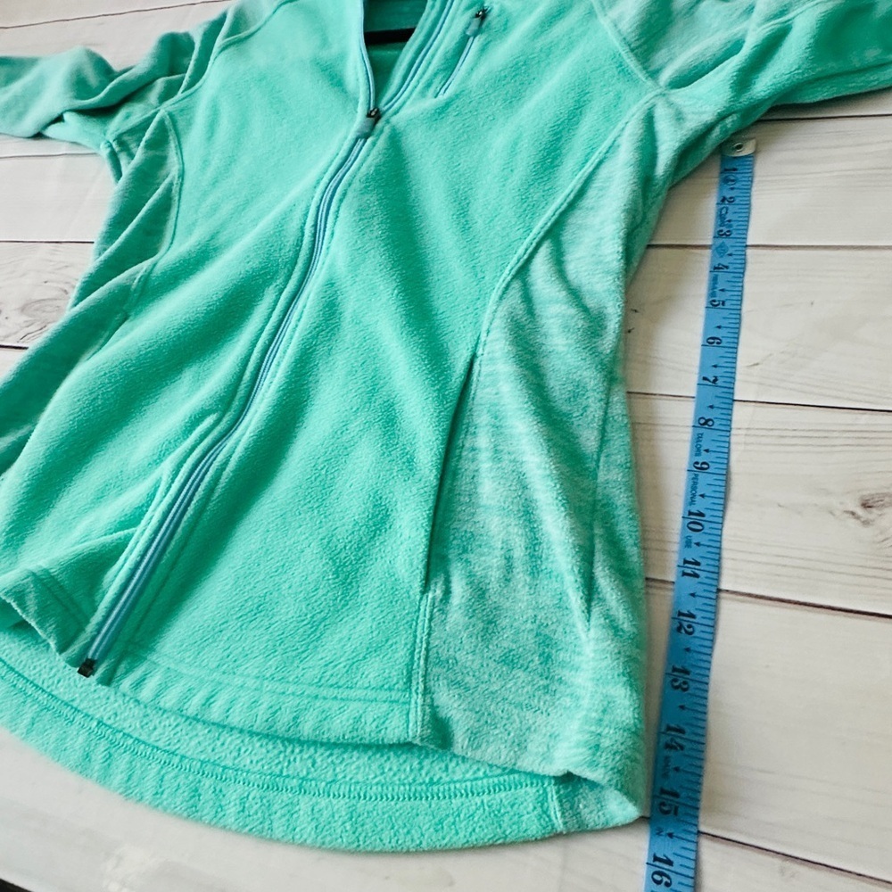 Tek Gear Women’s Full-Zip Fleece Jacket – Turquoise – Size M Casual Office Cozy - Picture 8 of 8